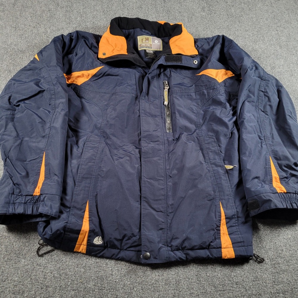 Burton Tactic Gore-Tex Ski Jacket Mens XXL Navy Orange Technical Winter Coat